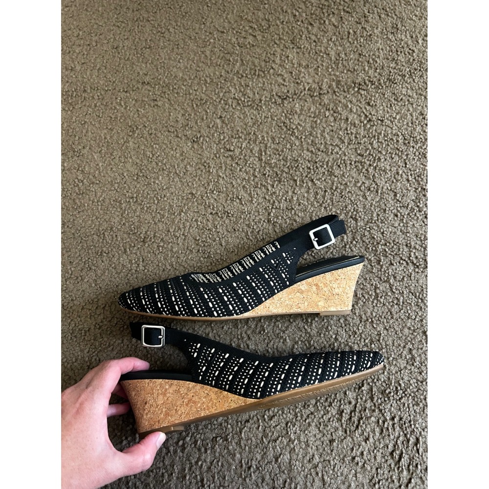 Vivaia Tamia wedge sandal Women Knit Cork Slingback Wedge Sandals Size 39 - Picture 6 of 10